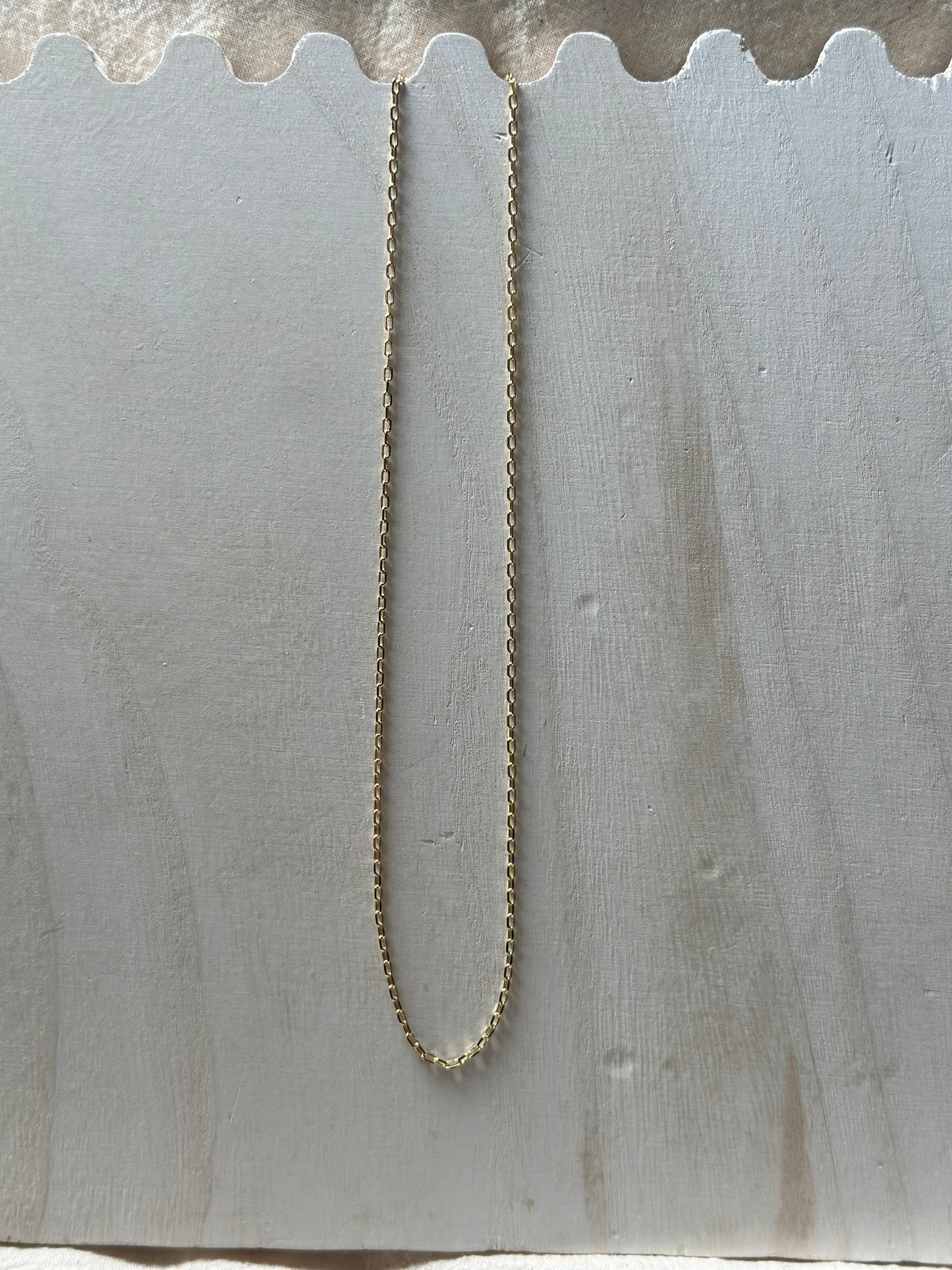 Dainty Paper Clip Necklace