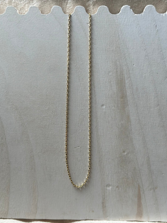 Dainty Paper Clip Necklace