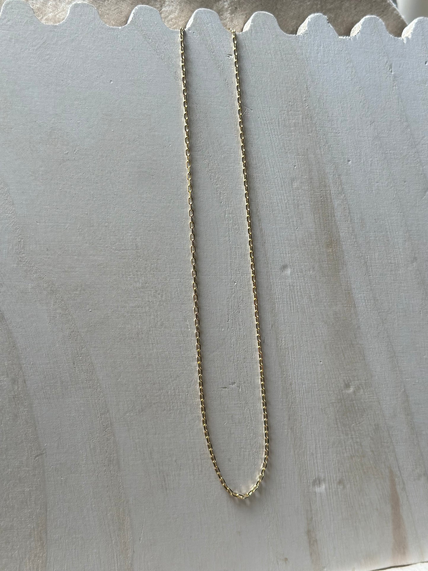 Dainty Paper Clip Necklace